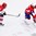 Silje Holos from Team Norway against Josefine Persson from Team Denmark during the 2017 Women's Final Olympic Group C Qualification Game between Norway and Denmark photographed Sunday, 12th February, 2017 in Arosa, Switzerland. Photo: PPR / Manuel Lopez